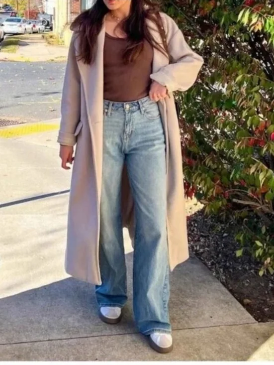 NWT Universal Thread Super Wide Leg Light Wash Jeans 100% Cotton Plus Size 16 - Picture 4 of 16